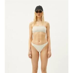 Weekday Bay Swim Top Bandeau off white sz Med Scandi Stockholm